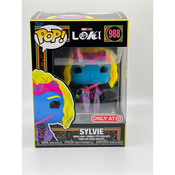 Marvel Loki Vinyl Figure #988 : Sylvie ( Black Light ) Target Exclusive - Picture 1 of 3